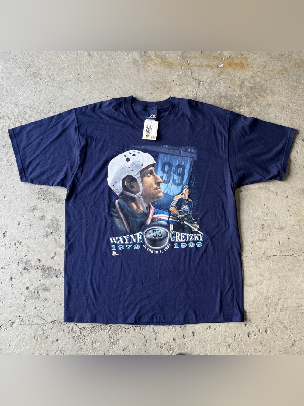 NWT Vintage 1999 Wayne Gretzky Pro Player NHL Retirement T Shirt Mens XL